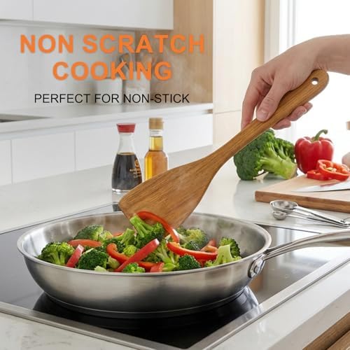 Acacia Wood Kitchen Utensil Set Wooden Spoons - Image 2
