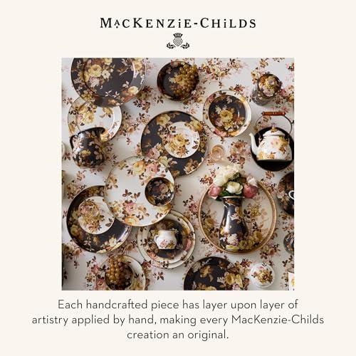 MACKENZIE-CHILDS Enamel Utensil Holder, Wild Rose White - Image 6