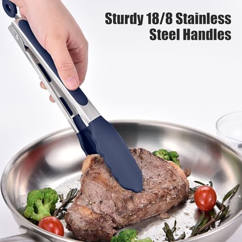 Doosu Kitchen Tongs with Silicone Tips - Image 4