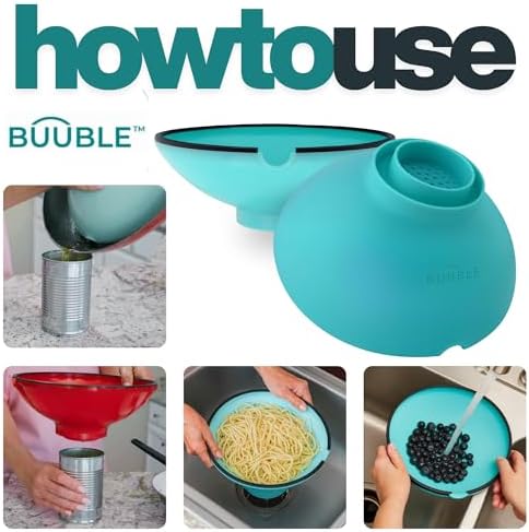 Ultimate Grease Drainer & Food Strainer Premium Heat-Resistant Silicone Colander - Image 4
