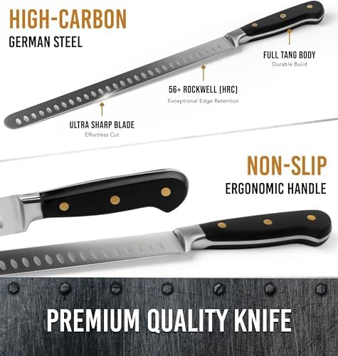 Bright Hobby Brisket Slicing Knife – 12" Brisket Knife, Grilling Gifts - Image 6