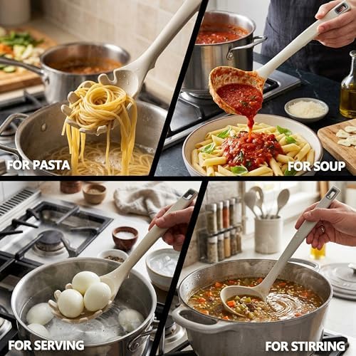 Silicone Pasta Spoon and Fork Set - Image 4