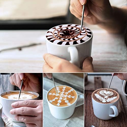 Milk Frothing Pitcher, 350ml Steaming Pitchers Stainless Steel Milk Coffee - Image 5