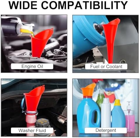 3-Pack Long-Neck Oil Funnels, Gas & Transmission Fluid - Image 7