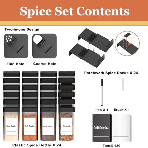 Famhap Spice Drawer Organizer 24 PCS - Image 2