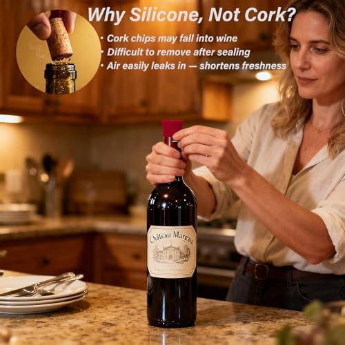 8 Pack Funny Wine Stoppers - Image 2