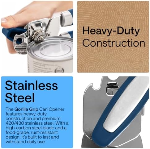 GORILLA GRIP Upgraded Model Stainless Steel Manual Can Opener - Image 3