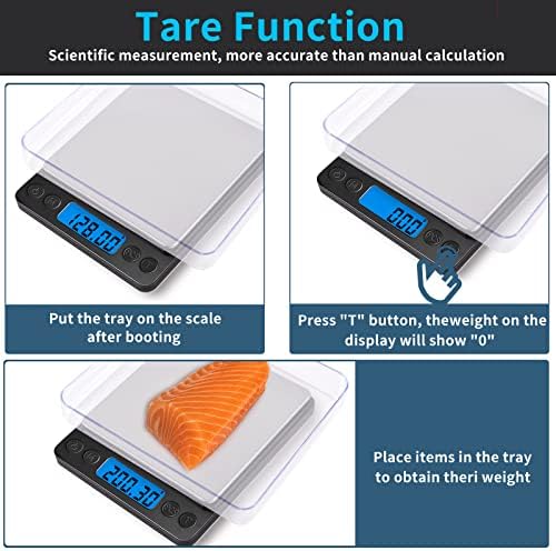 Small Digital Gram Scale 1000g by 0.01g, MEIYA High Accuracy Scale - Image 4