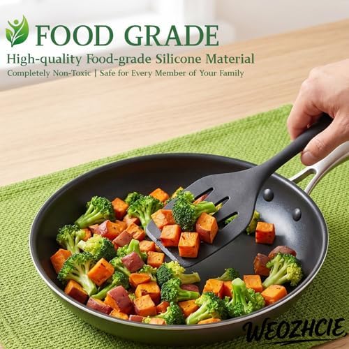 Silicone Kitchen Utensils Set, Nonstick Kitchen Utensils 446°F Heat-Resistant - Image 4
