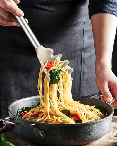 Silicone Spaghetti Spoon and Pasta Tong, Server Fork - Image 5