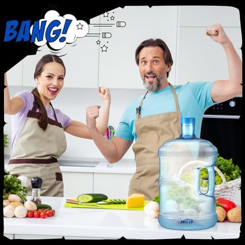 Bokon 2 Pieces Water Jugs Round Plastic Water Bottle - Image 4