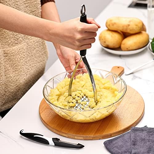 Joyoldelf Heavy Duty Stainless Steel Potato Masher - Image 4