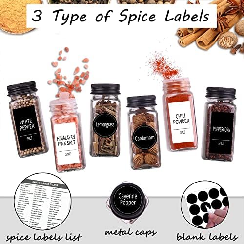 Churboro 36 Pack Glass Spice Jars - Image 2