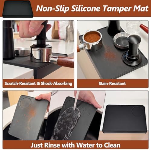 7 Pcs 51mm Espresso Accessories Kit, Spring Loaded Calibrated Tamper, WDT Tool - Image 6
