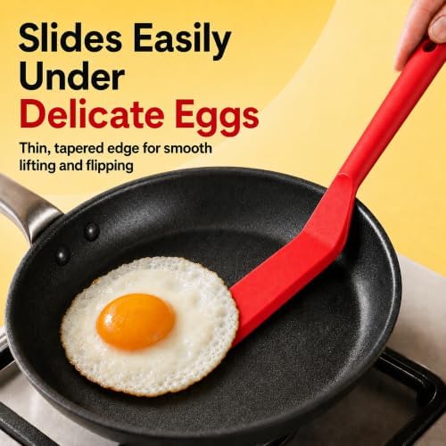 Eggssentials - Pancake Flipper Spatula - Non-Stick - Heat Resistant Egg Spatula - Image 2