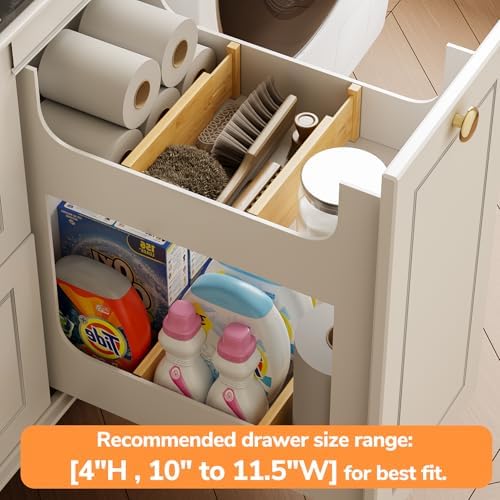 BAMEOS 4" High Bamboo Drawer Dividers - Image 5