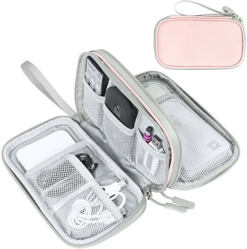 FYY Electronic Organizer, Travel Tech Pouch Bag, Light Pink by FYY