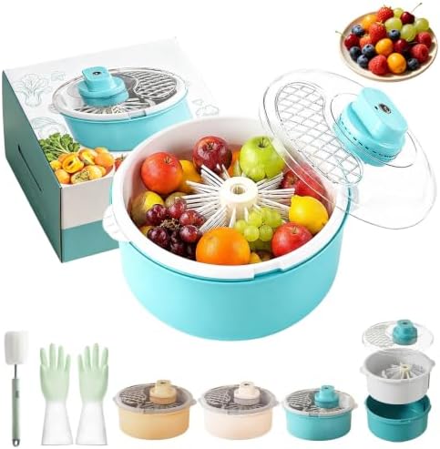 Electric Fruit Washer Spinner Bowl, 11.8 * 7.9in，Blue：Electric by Unknown