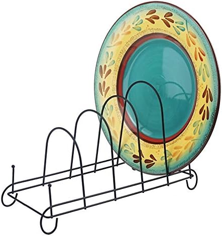 Artliving 5-Tier Metal Scrollwork Dish Rack Plate Rack Display Stand Holder - Image 5