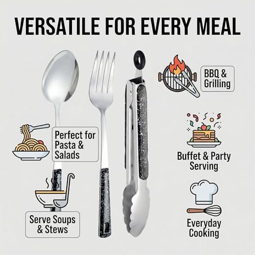 16-Piece Stainless Steel Buffet Serving Set - Image 5