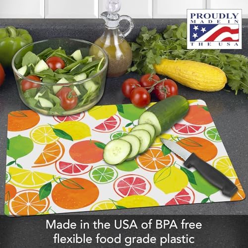Cut N' Funnel Fruity Summer Designer Flexible Cutting Board Mat - Image 2