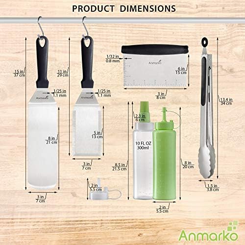 Metal Spatula Set Stainless Steel and Scraper - Image 6