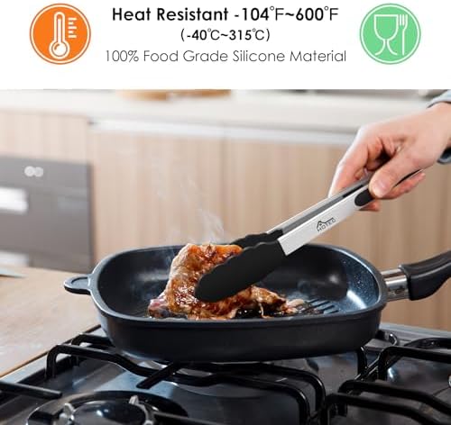 HOTEC Stainless Steel Kitchen Tongs - Image 2