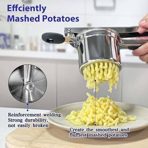 SPEENSUN Heavy Duty Potato Ricer, 3 Interchangeable Discs, Stainless Steel - Image 2