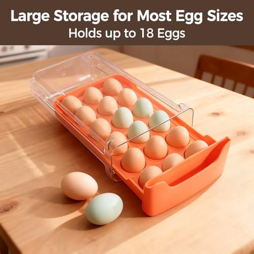 Egg-Holder for Fridge, Fits Small to Large Eggs - Image 3