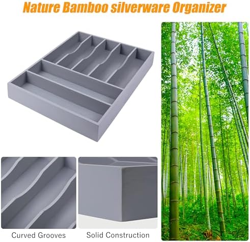 Kitchen Silverware Drawer Organizer and Storage Organizador Small De Cucharas y - Image 5