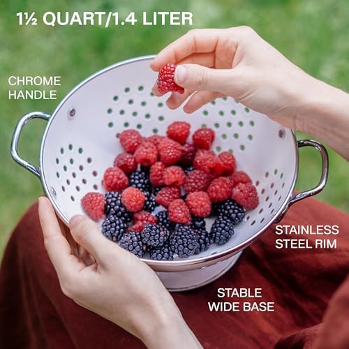 Reston Lloyd, 1.5 Quart Powder Coated Steel Kitchen Strainer Basket - Image 3