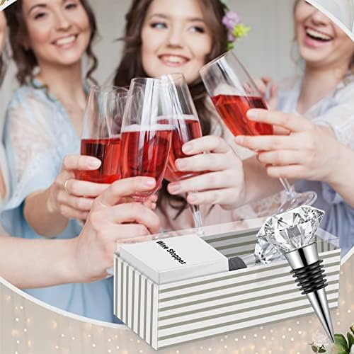 36 Pieces Crystal Wine Bottle Stopper Wine Stoppers Reusable Diamond Plug - Image 5