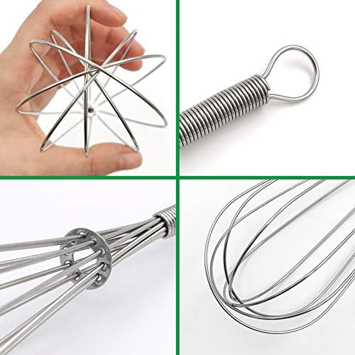 Whisks for Cooking Set, Stainless Steel Wisker for Baking, Rust-Proof Balloon - Image 5