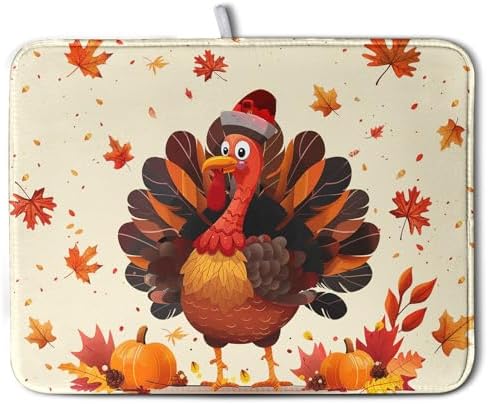 Happy Thanksgiving Dish Drying Mats by Wnoesat