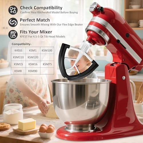 Flex Edge Beater for KitchenAid 4.5-5 Qt Tilt-Head Stand Mixers - Image 2