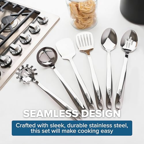 Viking Kitchen Utensils Set, 6 Piece Stainless Steel Cooking Utensil Set - Image 6