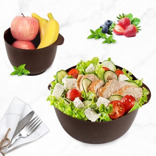 BoxedHome 4.5 Quart Large Plastic Mixing Bowls, Microwave Safe Mixing Bowl Set - Image 2