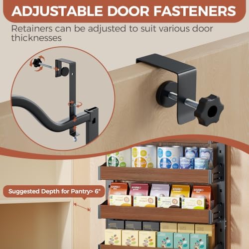 8-Tier Pantry Door Organizer, Over the Door Pantry Organizer - Image 3