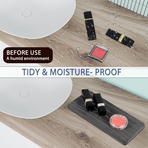 2PCS Water Absorbing Stone Tray, Fast Drying Stone Sink Tray, Water Absorbent - Image 3