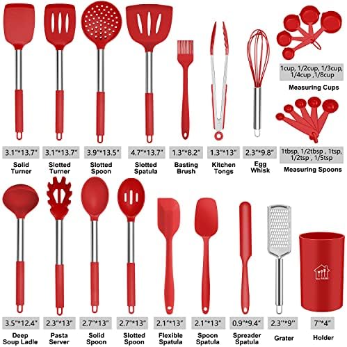 26 Pcs Kitchen Silicone Cooking Utensils Set - Image 2