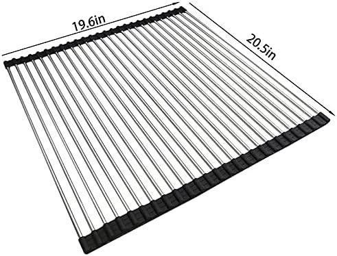 Ahyuan Roll up Dish Drying Rack Over The Sink Kitchen Roll up Sink Drying Rack - Image 6