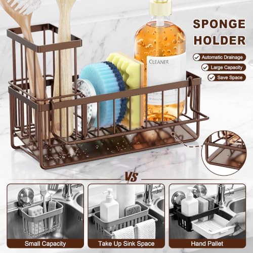 Sponge Holder for Kitchen Sink, Kitchen Sink Caddy, Kitchen Sink Sponge Holder - Image 4