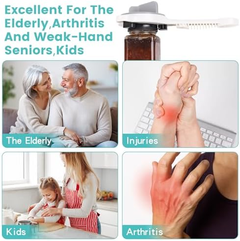 Jar Opener for Weak Hands, Seniors & Arthritis – Adjustable 4-in-1 Bottle & Can - Image 5