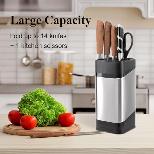 RedCall Kitchen Knife Holder, Stainless Steel Universal Knife Block - Image 2