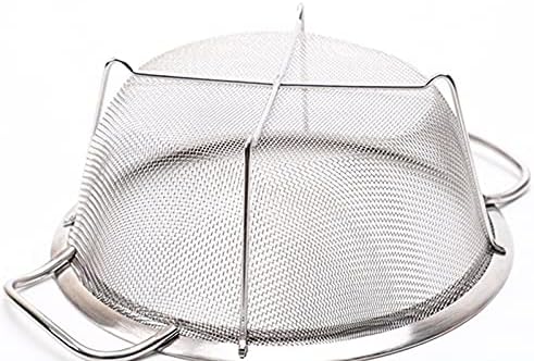 AJIODA Stainless Steel Mesh Colander Strainer Basket, 2.5 Quart Fine Mesh Net - Image 2