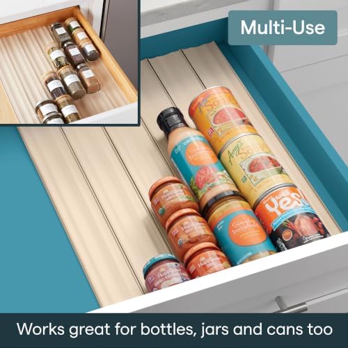 YouCopia SpiceLiner Adjustable Spice Drawer Liner, 10ft Roll, Seasoning and - Image 6