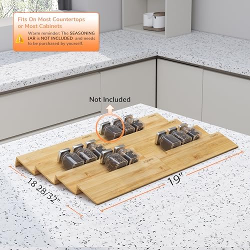 AMBIRD Bamboo Spice Drawer Organizer - Image 6