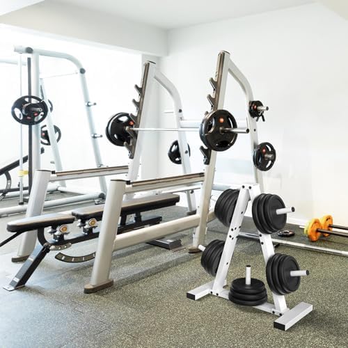 Weight Plate Rack, Weight Tree, Home Gym Storage Stand, Holds 300 lbs - Image 5
