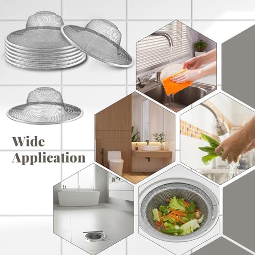 40 Pcs Mesh Sink Strainer, 4.5" Diameter Stainless Steel Slop Basket - Image 7