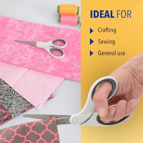 Westcott 5-Inch Micro-Tip & 8-Inch Bent Craft Fabric Scissors - Image 4